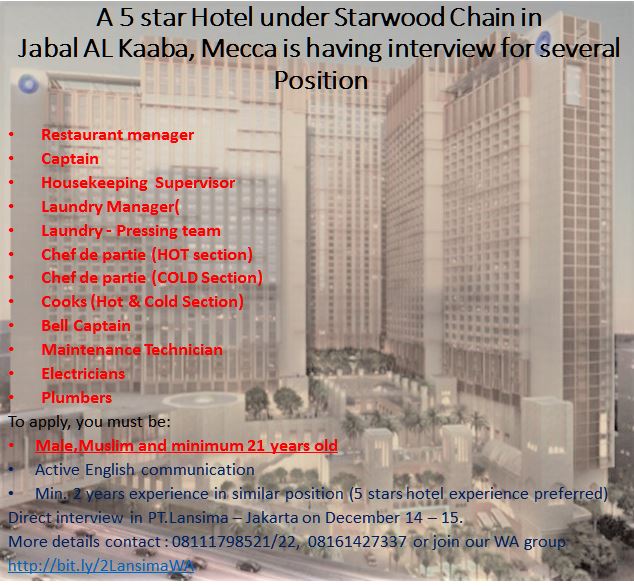 5 Star Hotel Starwood Interview
